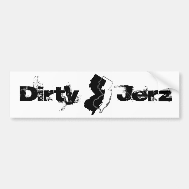 Autocollant De Voiture Adhésif pour pare-chocs sale de Jerz (Devant)