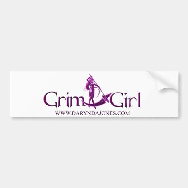 Autocollant De Voiture Adhésif pour pare-chocs sinistre de fille (Devant)