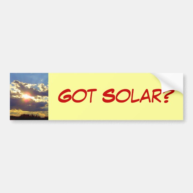 Autocollant De Voiture Adhésif pour pare-chocs solaire obtenu (Devant)