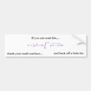 Autocollant De Voiture Adhésif pour pare-chocs - thème de pi