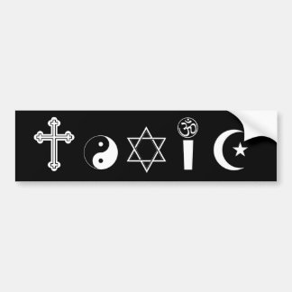 Autocollant De Voiture Adhésif pour pare-chocs toxique de religion