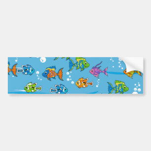 Autocollant De Voiture Adhésif pour pare-chocs tropical de poissons