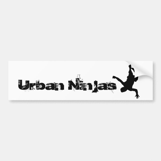 Autocollant De Voiture Adhésif pour pare-chocs urbain de Ninjas (Devant)