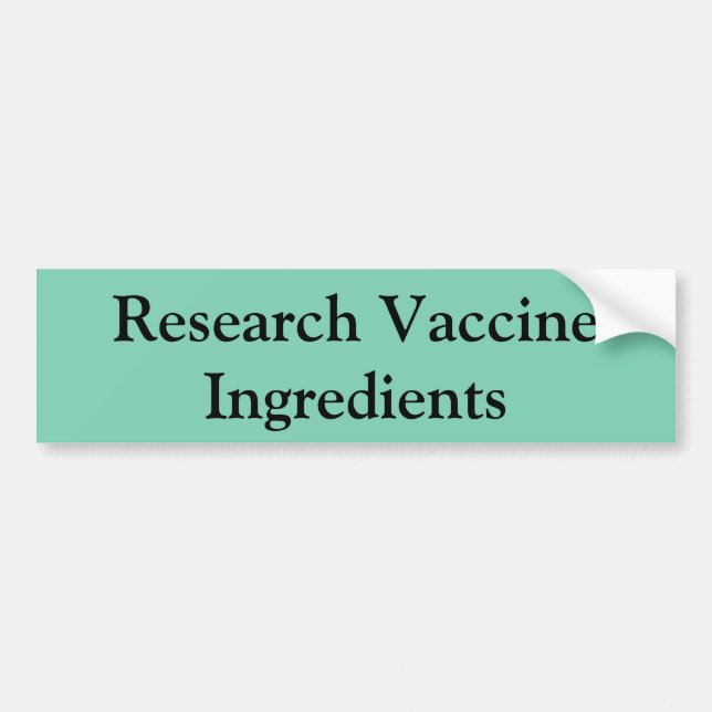 Autocollant De Voiture Adhésif pour pare-chocs vaccinique (Devant)