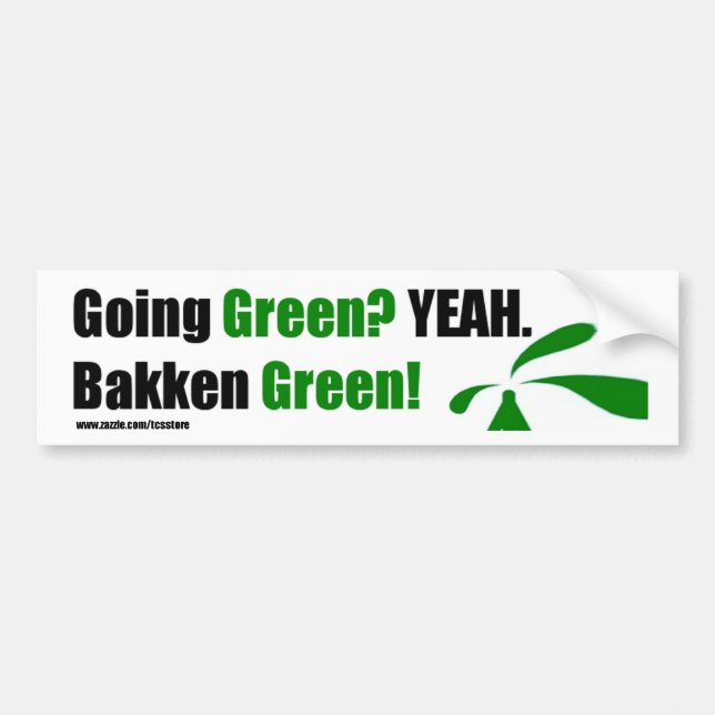 Autocollant De Voiture Adhésif pour pare-chocs vert de Bakken avec le (Devant)