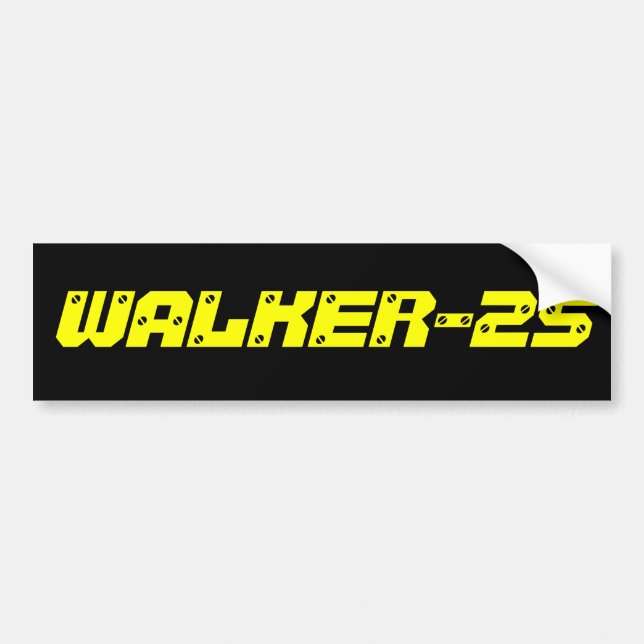 Autocollant De Voiture Adhésif pour pare-chocs WALKER-25 (Devant)