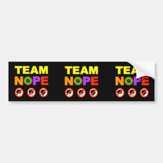 Autocollant De Voiture adhésifs pour pare-chocs de Nope de l'équipe 3x