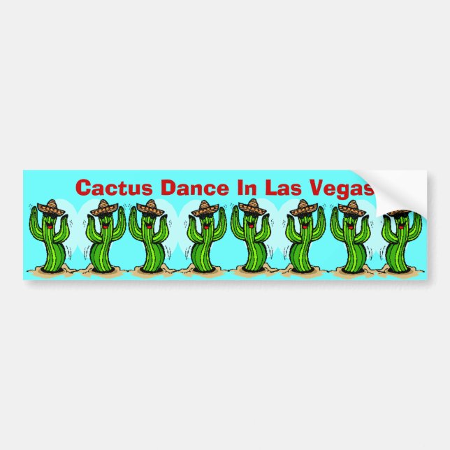 Autocollant De Voiture Adhésifs pour pare-chocs de sombreros de Saguaros (Devant)