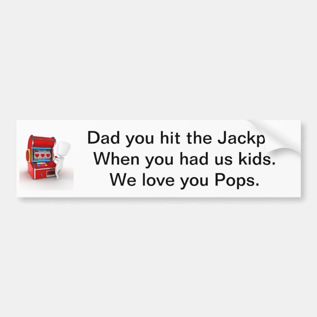 Autocollant De Voiture Adhésifs pour pare-chocs pour le papa (Devant)