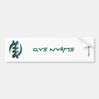 Autocollant De Voiture Adinkra - Gye Nyame