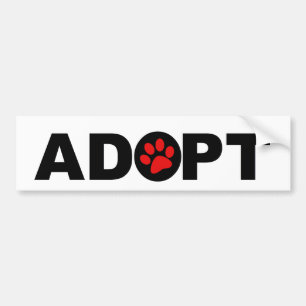 Autocollant De Voiture Adoptez un animal familier
