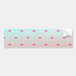Autocollant De Voiture Adorable Flamants roses Roses En Amour
