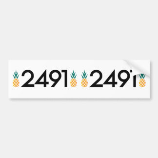 Autocollant De Voiture Adresse d'ananas