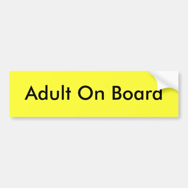 Autocollant De Voiture Adulte à bord (Devant)