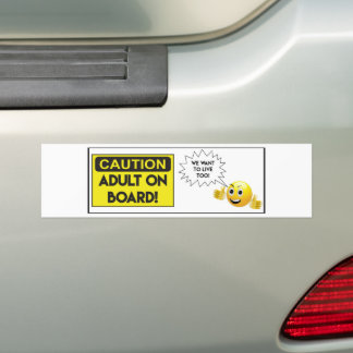 Autocollant De Voiture Adulte À Bord