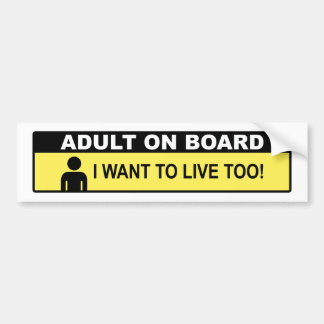 Autocollant De Voiture Adulte À Bord