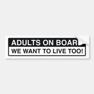 Autocollant De Voiture Adultes À Bord