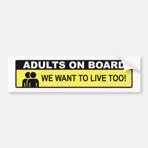 Autocollant De Voiture Adults On Board