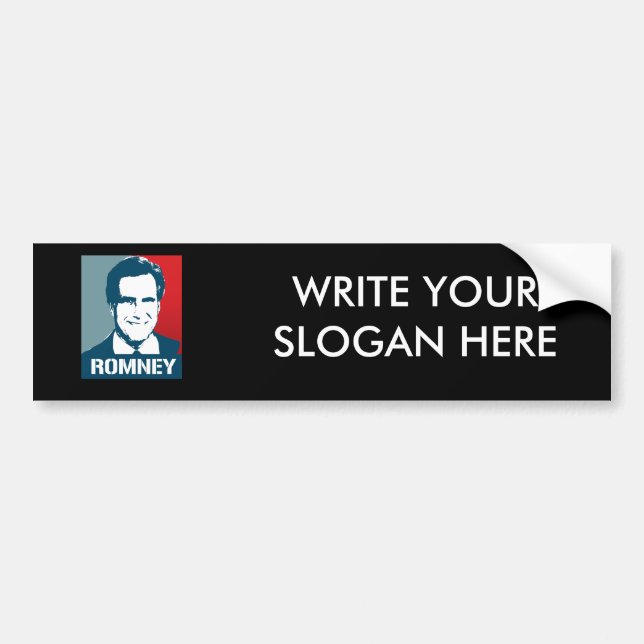 AUTOCOLLANT DE VOITURE AFFICHE DE MITT ROMNEY (Devant)