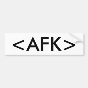 AUTOCOLLANT DE VOITURE <AFK>