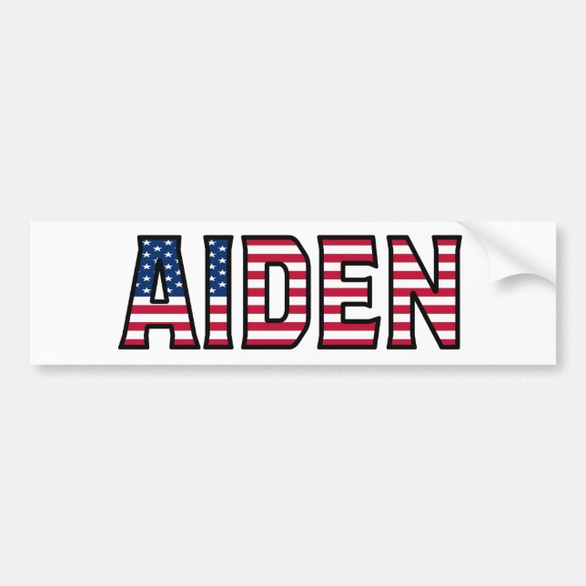 Autocollant De Voiture Aiden Nom Vorname USA Aufkleber Sticker Auto (Devant)