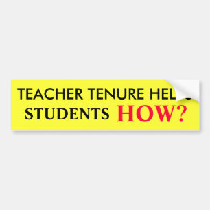 AUTOCOLLANT DE VOITURE AIDES DE TENURE DE PROFESSEUR, ÉTUDIANTS, COMMENT