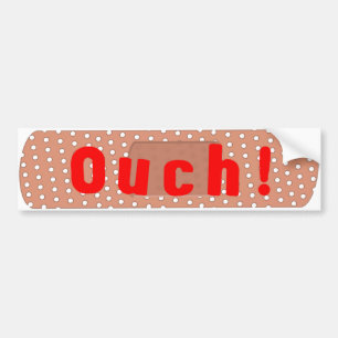 Autocollant De Voiture Aïe ! Bandage Bumpersticker