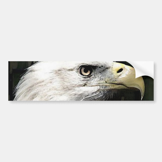 Autocollant De Voiture aigle américain (Devant)