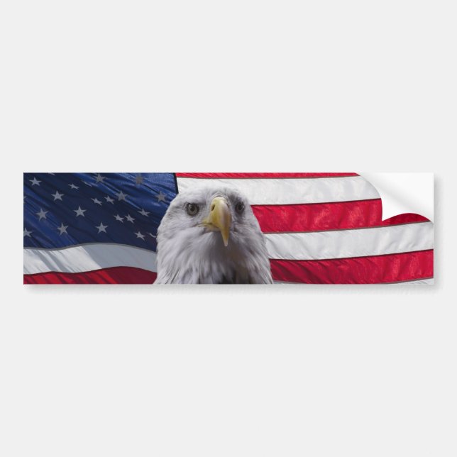 Autocollant De Voiture Aigle et drapeau des chauves-souris (Devant)