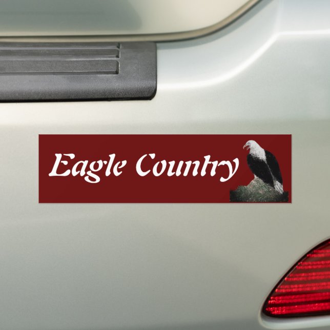 Autocollant De Voiture Aigle, Personnaliser le texte (En voiture)