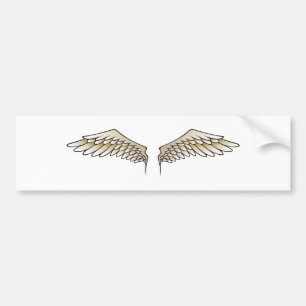 Autocollant De Voiture Ailes beiges