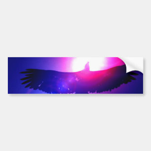 Autocollant De Voiture Ailes d'Eagle - Eagle en vol