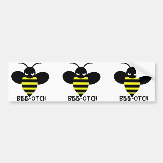 Autocollant De Voiture Ailes noires d'autocollants d'Abeille-otch (Devant)