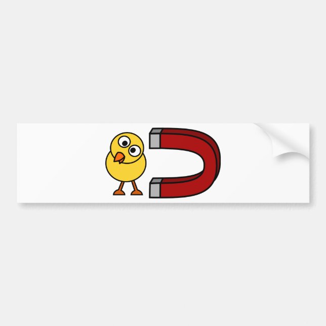 Autocollant De Voiture Aimant de poussin (Devant)