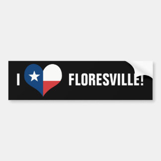 AUTOCOLLANT DE VOITURE AIME FLORESVILLE !