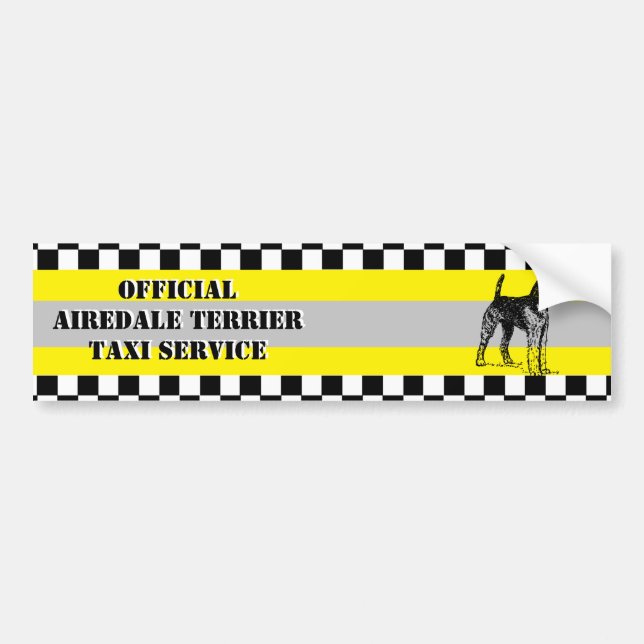 Autocollant De Voiture Airedale Terrier (Devant)