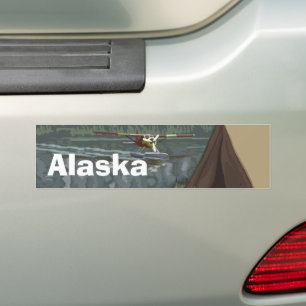 Autocollant De Voiture Alaskan Bush Plan Lake Tente de camping