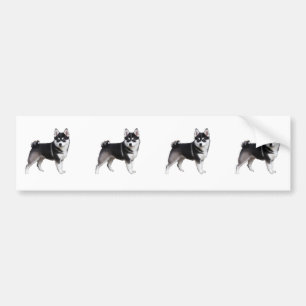 Autocollant De Voiture Alaskan Klee Kai