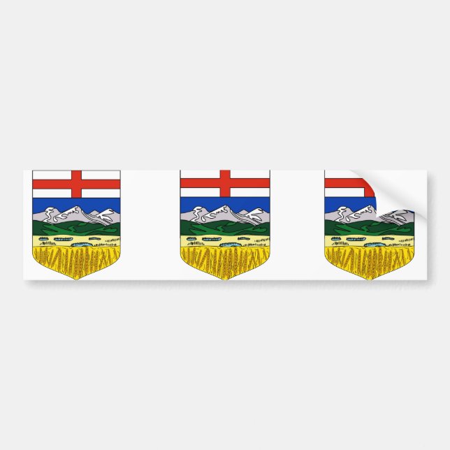 Autocollant De Voiture Alberta, Canada (Devant)