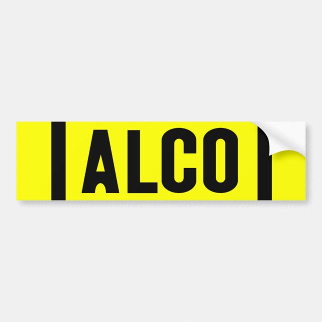 Autocollant De Voiture ALCO - Actionné par Alco Locomotive Company (Devant)