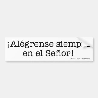 Autocollant De Voiture ¡ Alégrense ! - adhésif pour pare-chocs