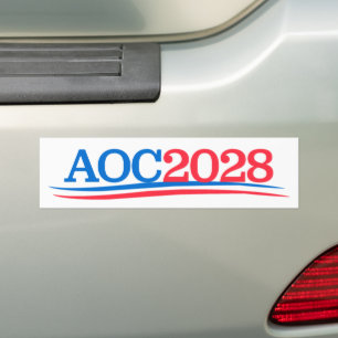 Autocollant De Voiture Alexandria Ocasio-Cortez AOC 2028