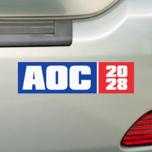 Autocollant De Voiture Alexandria Ocasio-Cortez AOC 2028