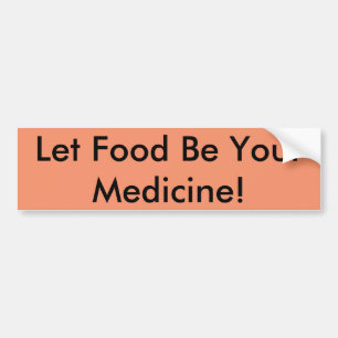 Autocollant De Voiture Alimentation en tant que médicament Sticker pare-c