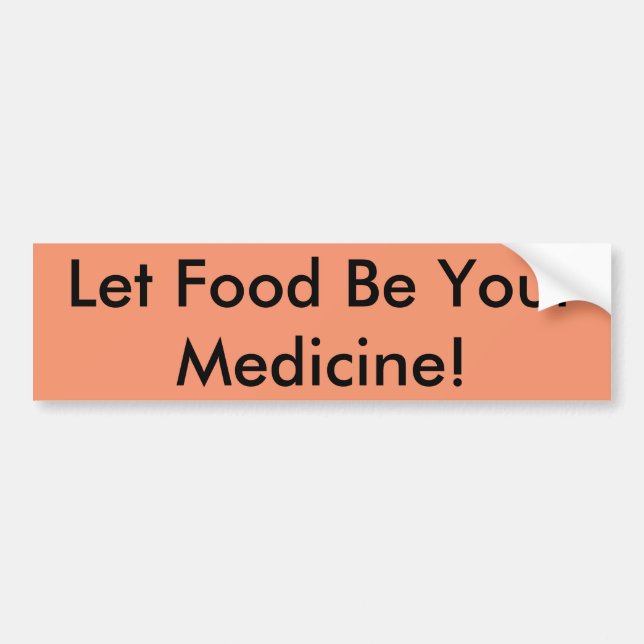 Autocollant De Voiture Alimentation en tant que médicament Sticker pare-c (Devant)
