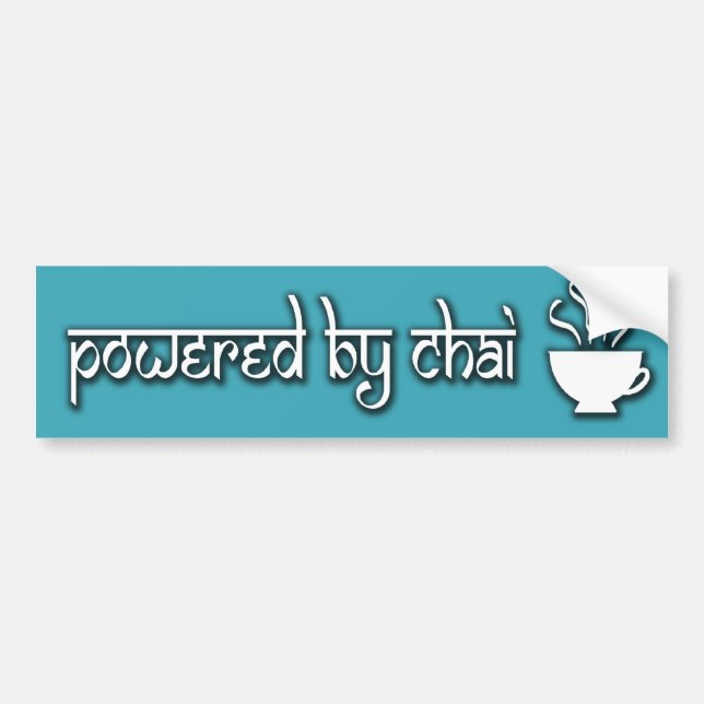 Autocollant De Voiture Alimenté par Chai (Devant)