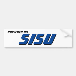 Autocollant De Voiture Alimenté Par Sisu Bumper Sticker