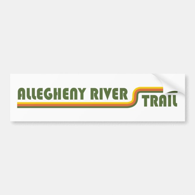 Autocollant De Voiture Allegheny River Trail (Devant)