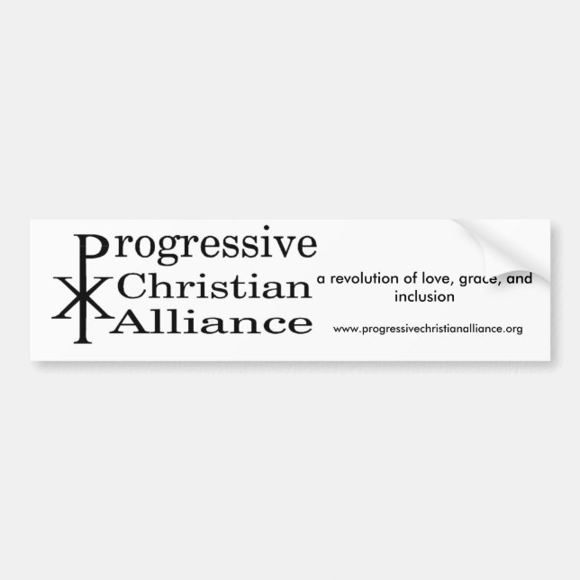 Autocollant De Voiture Alliance chrétien progressif "logo " (Devant)