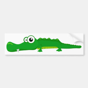 Autocollant De Voiture Alligator mignon